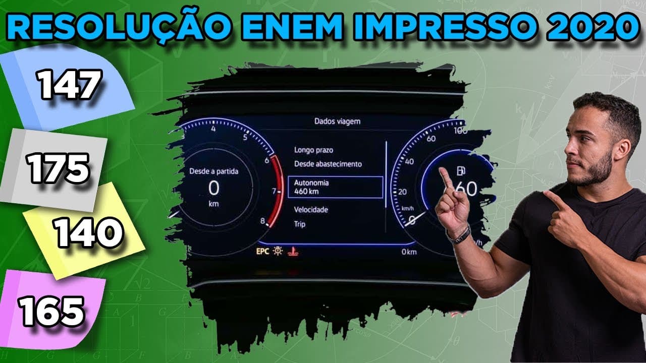 Thumbnail: 🔵 Questão 147  - Caderno Azul | Razão e Proporção | MATEMÁTICA ENEM 2020