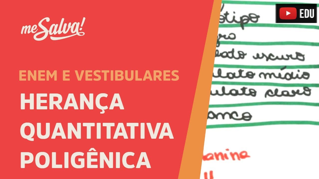Thumbnail: Me Salva! GEN28 - Genética - Herança quantitativa poligênica