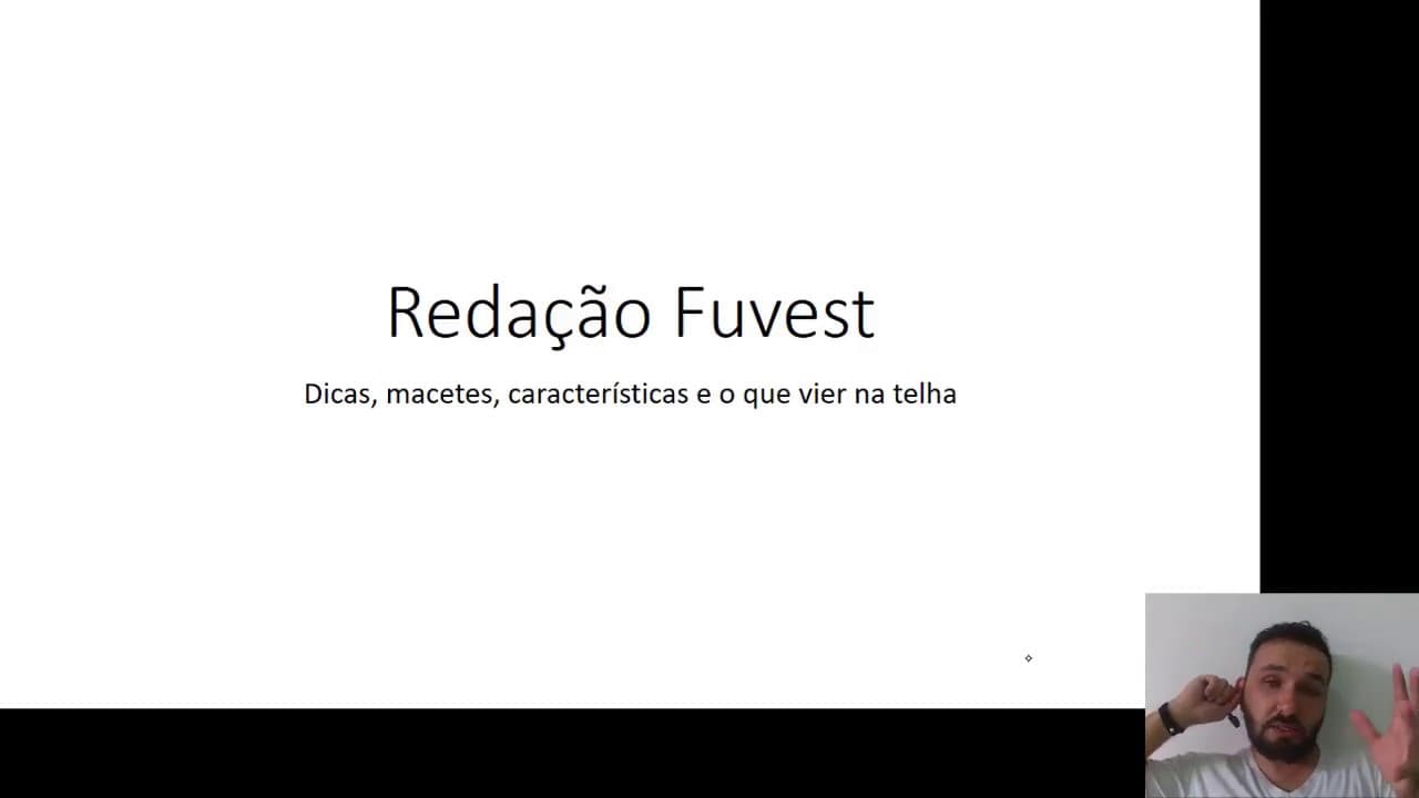 Thumbnail: Redação Fuvest - Algumas palavras sobre a conclusão e critérios de correção