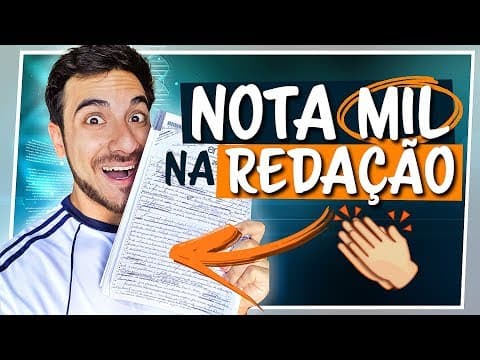 Thumbnail da aula: Minha Primeira REDAÇÃO NOTA 1000 (Lendo e Comentando)
