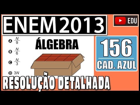 Thumbnail da aula: [ENEM 2013] 156 📘 ÁLGEBRA Uma fábrica de fórmicas produz placas quadradas de lados de medida igual