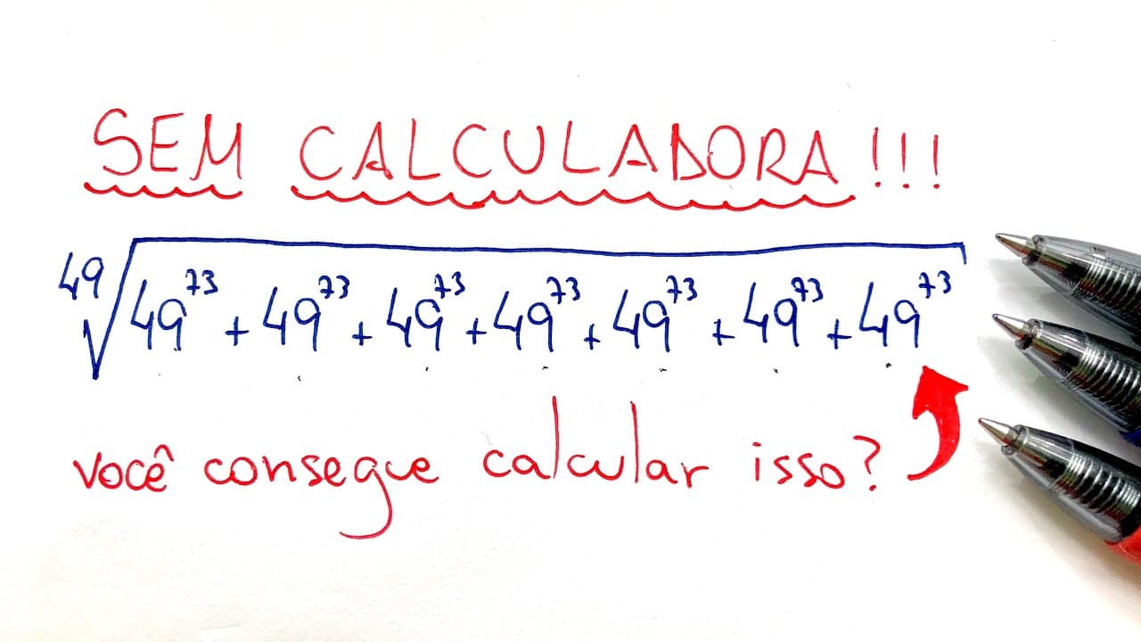 Thumbnail: RAIZ DE ÍNDICE 49 Como Calcular essa RADICIAÇÃO BUGANTE? | Procopio Desbuga
