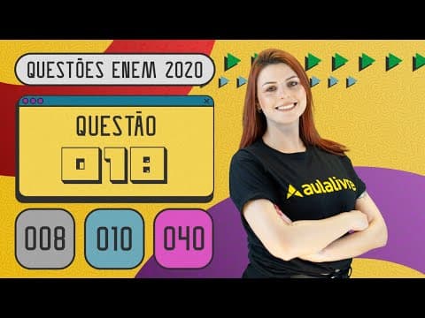 Thumbnail da aula: ENEM 2020 | EXPRESSÕES METÁFORICAS | QUESTÃO 18