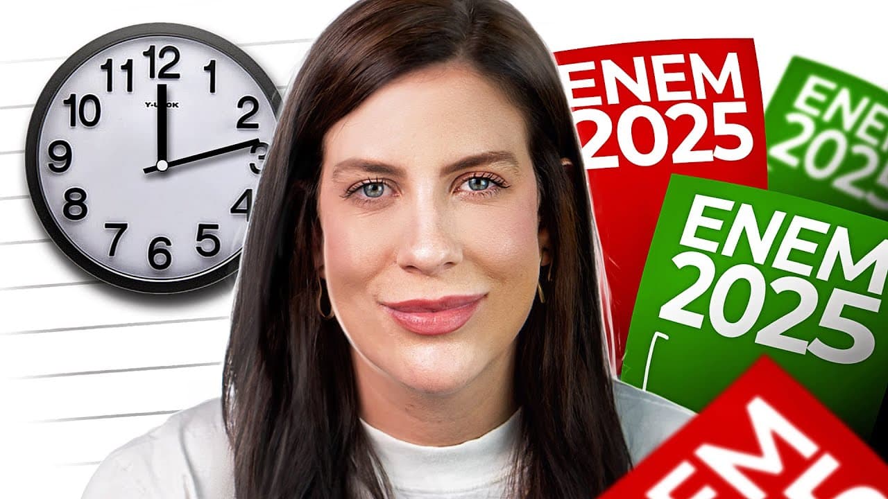 Thumbnail: COMO FAZER a primeira redação para o ENEM 2025