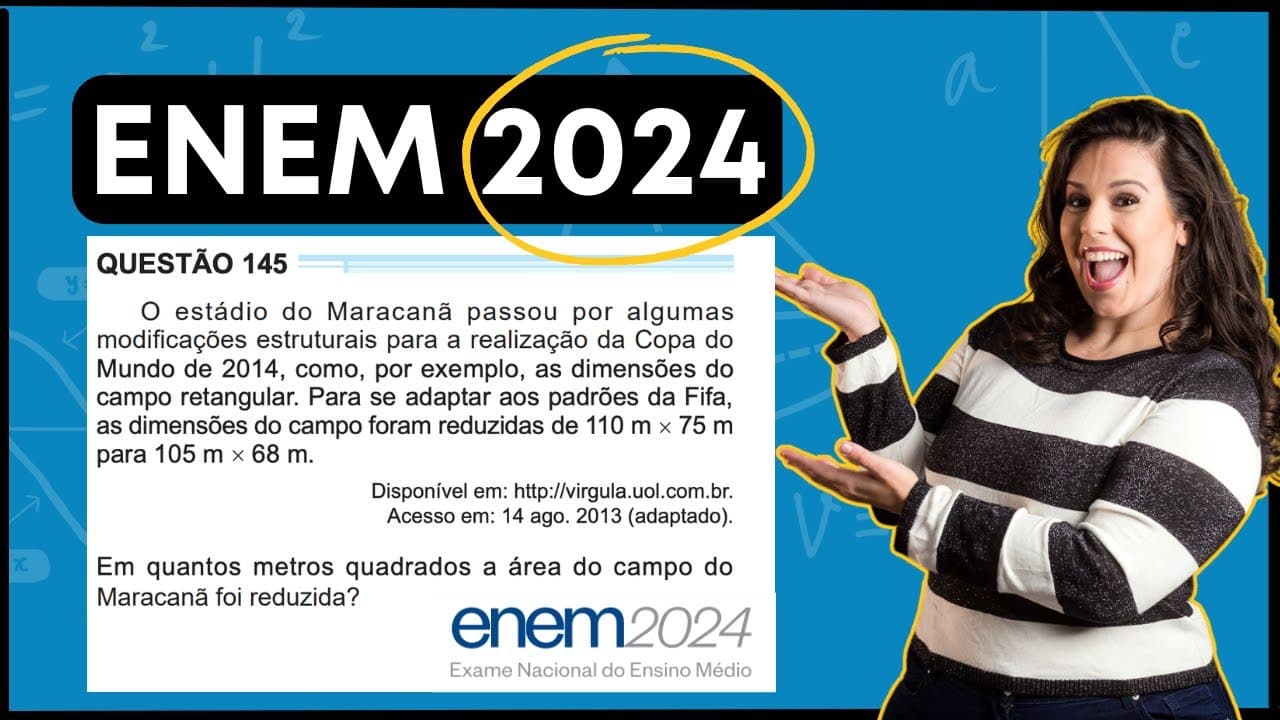 Thumbnail: ENEM 2024 | O estádio do Maracanã passou por algumas modificações