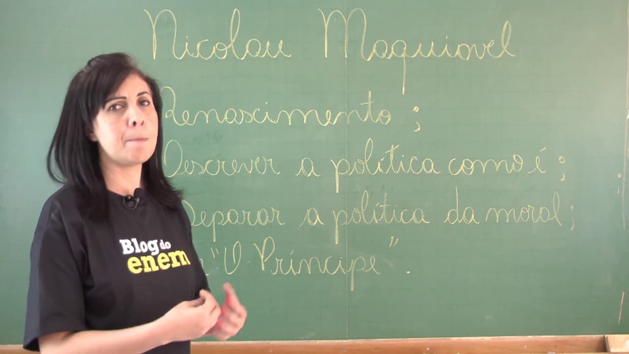 Thumbnail: NICOLAU MAQUIAVEL | FILOSOFIA PARA O ENEM | Prof.ª Paula Pille