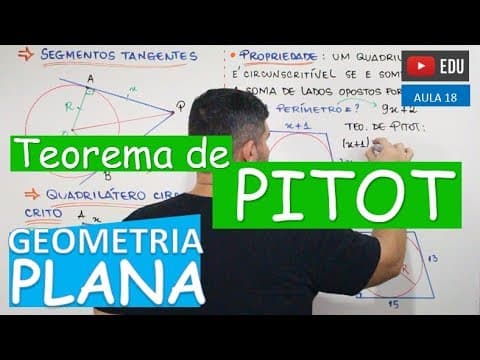 Thumbnail da aula: ⭕ Círculo e Circunferência (Parte 2) - O TEOREMA DE PITOT - GEOMETRIA PLANA (Aula 18)