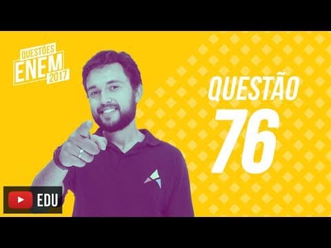 Thumbnail da aula: Enem 2017 - Ciências Humanas | Questão 76 (Caderno Amarelo)