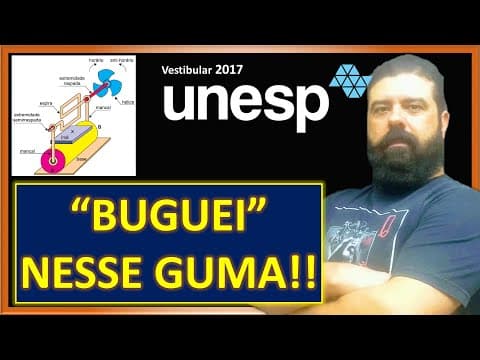 Thumbnail da aula: Unesp 2017 | 83 - Força magnética sobre fio percorrido por corrente elétrica + Regra da mão esquerda