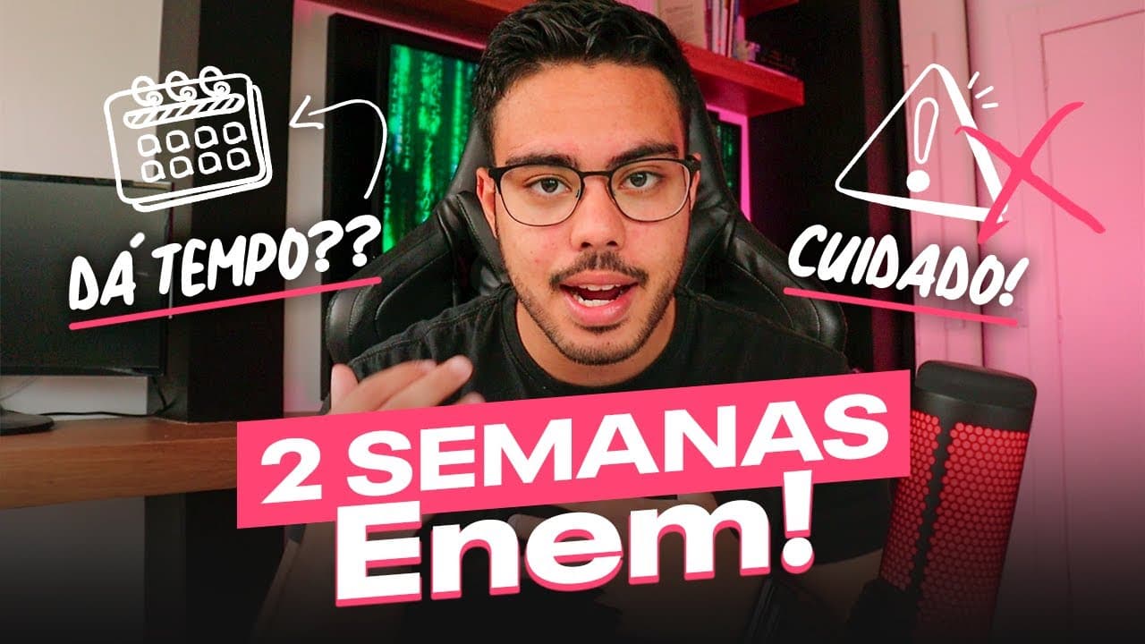 Thumbnail: SALVE SEU ENEM EM 2 SEMANAS!