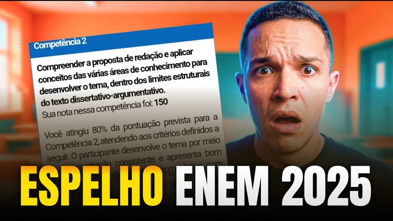 Thumbnail: INEP MUDOU TUDO! ANALISEI UMA REDAÇÃO E DESCOBRI...