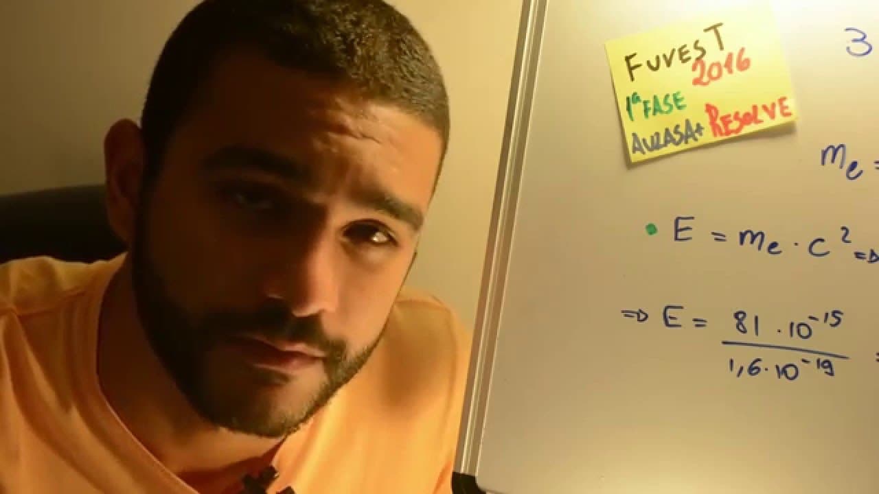 Thumbnail: FUVEST 2016 - Física 31 - Física Moderna - 1ª fase Prova V - Aulas A+ Resolve