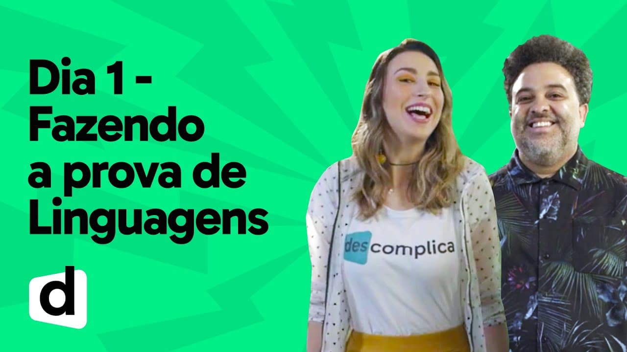 Thumbnail: FAZENDO A PROVA DE LINGUAGENS | ESQUENTA ENEM | DESCOMPLICA