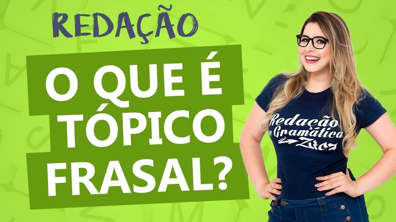 Thumbnail: TÓPICO FRASAL: COMO FAZER - Aula 14 - Profa. Pamba - Redação