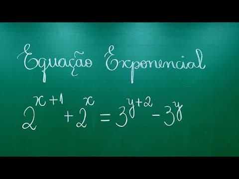 Thumbnail da aula: EQUAÇÃO EXPONENCIAL - Professora Angela Matemática