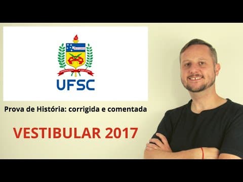 Thumbnail da aula: Correção UFSC 2017 - História questão 01