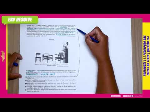 Thumbnail da aula: A REVOLUÇÃO ESTÉTICA BRASILIENSE EMPURROU OS DESIGNERS DE (...) | PERCEPÇÃO DAS IDEIAS DO TEXTO