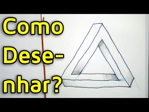 Thumbnail da aula: Como Desenhar o Triângulo de Penrose ou Triângulo Impossível?