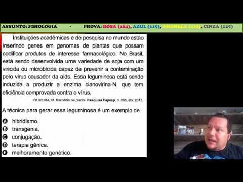 Thumbnail da aula: ENEM - 2020 - Resolução das questões de Biologia