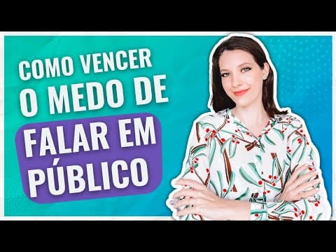 Thumbnail da aula: As melhores dicas para vencer o medo de falar em público e a timidez | Sarah Schollmeier