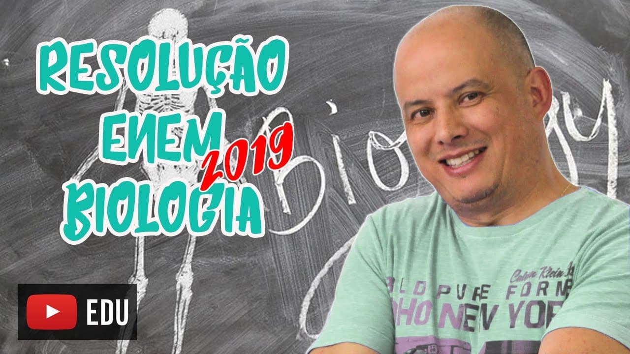Thumbnail: Resolução Enem 2019 Biologia - Professor Rodrigo