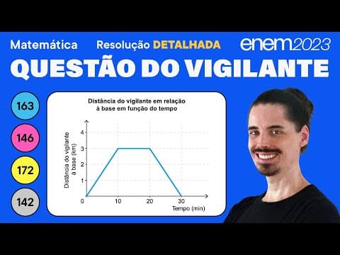 Thumbnail da aula: 🔵 Questão do vigilante de patrulha: ENEM 2023 Matemática (Detalhada) - Circunferência e Círculo