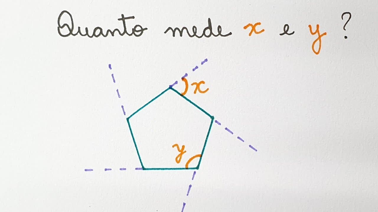 Thumbnail: ÂNGULOS EXTERNOS E INTERNOS DE UM POLÍGONO - Professora Angela Matemática
