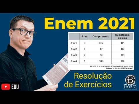 Thumbnail da aula: ENEM 2021 - RESOLUÇÃO dos EXERCÍCIOS - Cientistas da Universidade de New South Wales, na Austrália