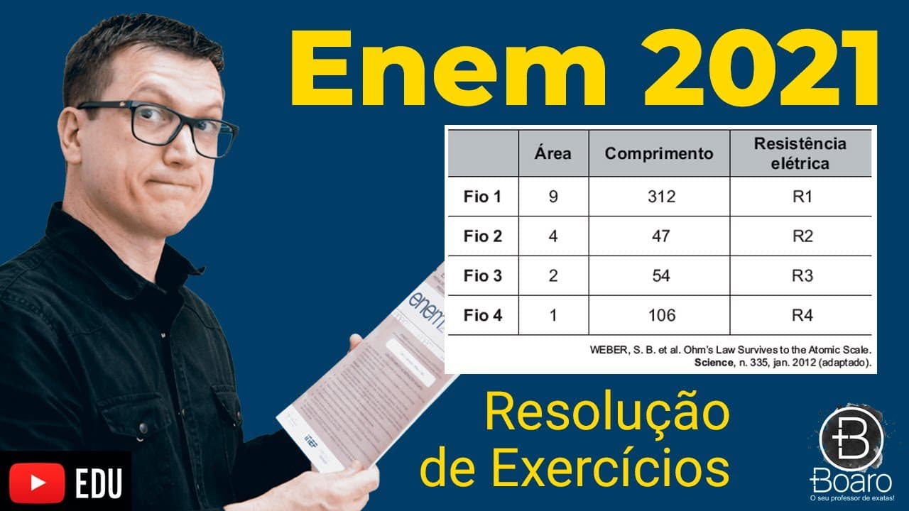 Thumbnail: ENEM 2021 - RESOLUÇÃO dos EXERCÍCIOS - Cientistas da Universidade de New South Wales, na Austrália