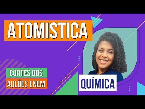Thumbnail da aula: ATOMISTICA: principais modelos atômicos | Cortes dos Aulões do Enem | Química | Larissa Sousa Campos
