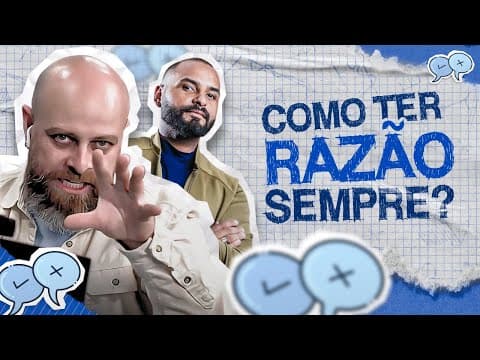 Thumbnail da aula: AULA de ARGUMENTAÇÃO com Michel Alcoforado no #SaiDoÓbvio | Professor Noslen