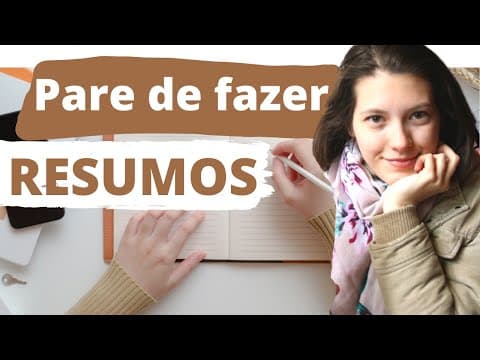 Thumbnail da aula: RESUMOS para estudar: NÃO faço e NÃO recomendo