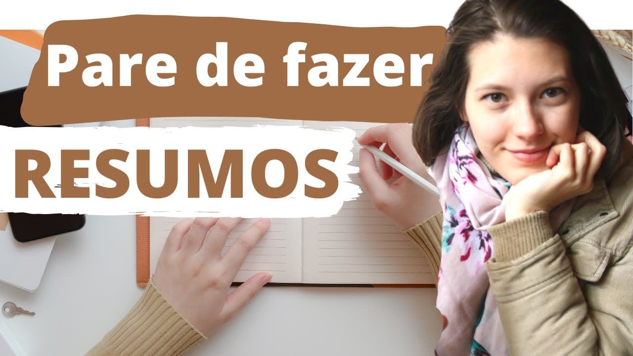 Thumbnail: RESUMOS para estudar: NÃO faço e NÃO recomendo