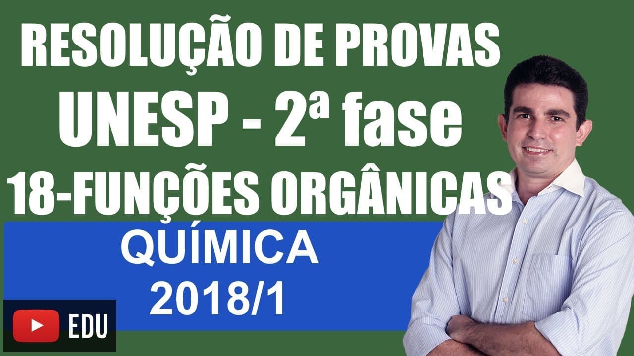 Thumbnail: Resolução da prova UNESP Específica de Química 2018/1 Questão 18