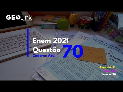 Thumbnail da aula: Enem 2021: questão 70 (Caderno Azul)