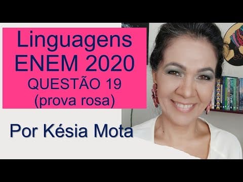 Thumbnail da aula: Questão 19 do ENEM 2020 (prova rosa)