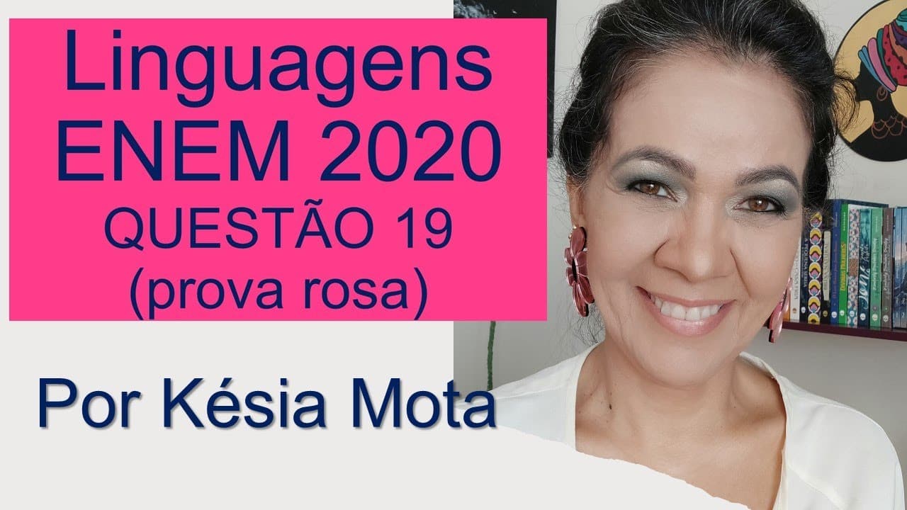 Thumbnail: Questão 19 do ENEM 2020 (prova rosa)