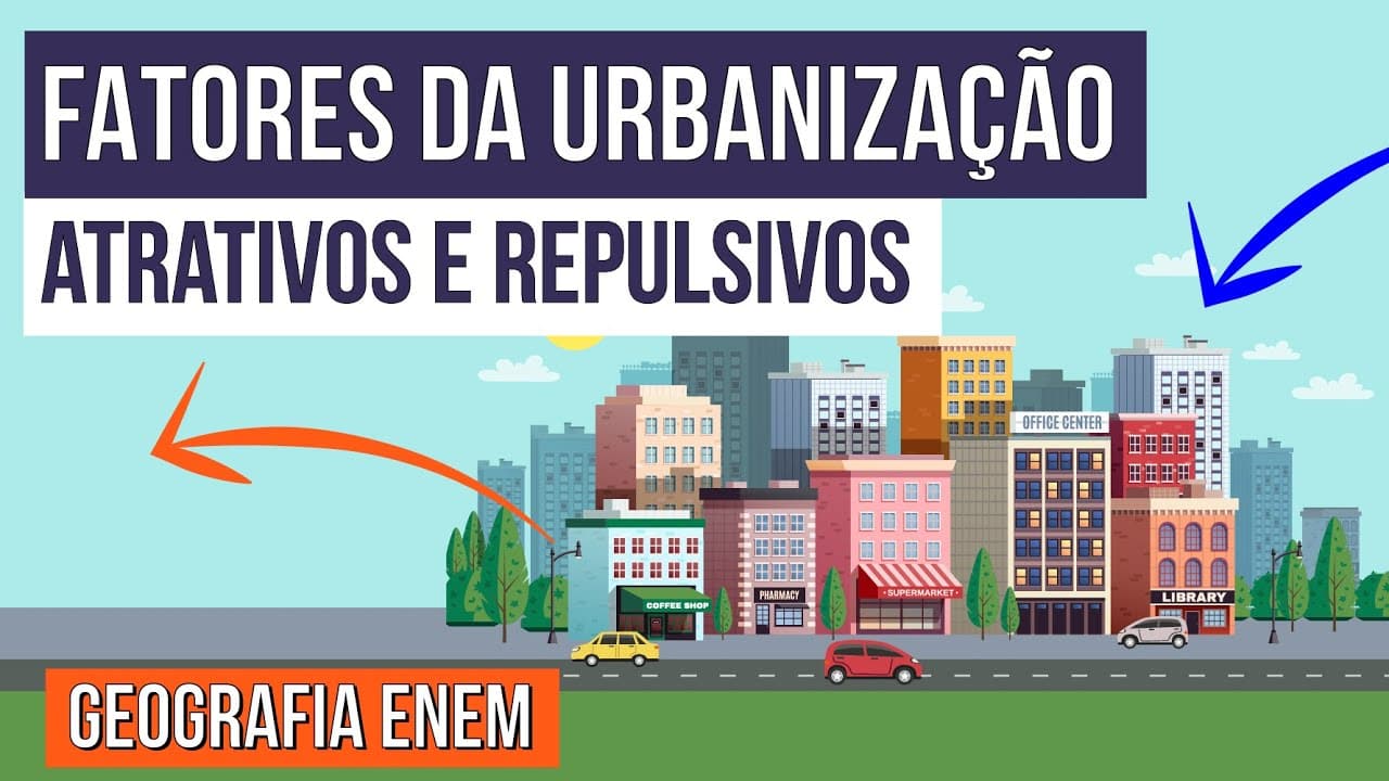 Thumbnail: FATORES DA URBANIZAÇÃO: atrativos e repulsivos | Geografia | Recomposição de Aprendizagem | Eduardo