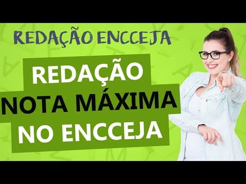Thumbnail da aula: ENCCEJA: REDAÇÃO NOTA MÁXIMA - COMO APRESENTAR A SUA REDAÇÃO DO ENCCEJA - Profa. Pamba