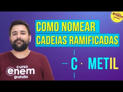 Thumbnail da aula: COMO NOMEAR CADEIAS RAMIFICADAS? | Resumo de Química Orgânica para o Enem