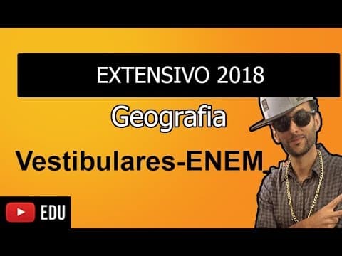 Thumbnail da aula: Começou!!! Extensivo 2018! Geografia na veia! #GabaritaGeo2018