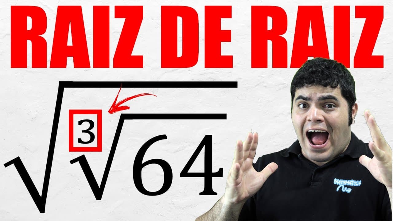 Thumbnail: 💡 √∛64 RAIZ QUADRADA DE RAIZ CÚBICA 😱 Como Extrair a Raiz da Raiz? 🤔 Procopio Desbuga!