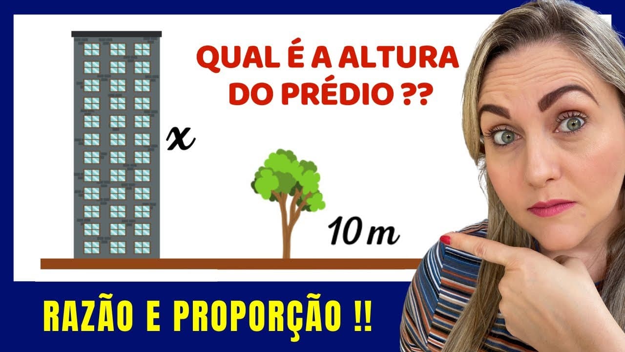 Thumbnail: 🤯🤯COMO DESCOBRIR A ALTURA DO PRÉDIO ?? Matemática básica todo dia.📚🚀