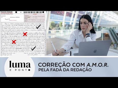 Thumbnail da aula: SERÁ QUE ELA TIROU 1000? Correção com você - Domingão da redação ep. 1