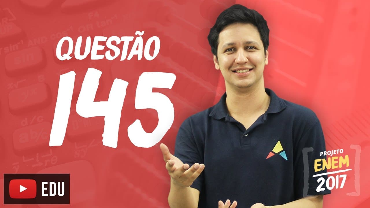 Thumbnail: Enem 2016 - Matemática | Questão 145 (Caderno Rosa)