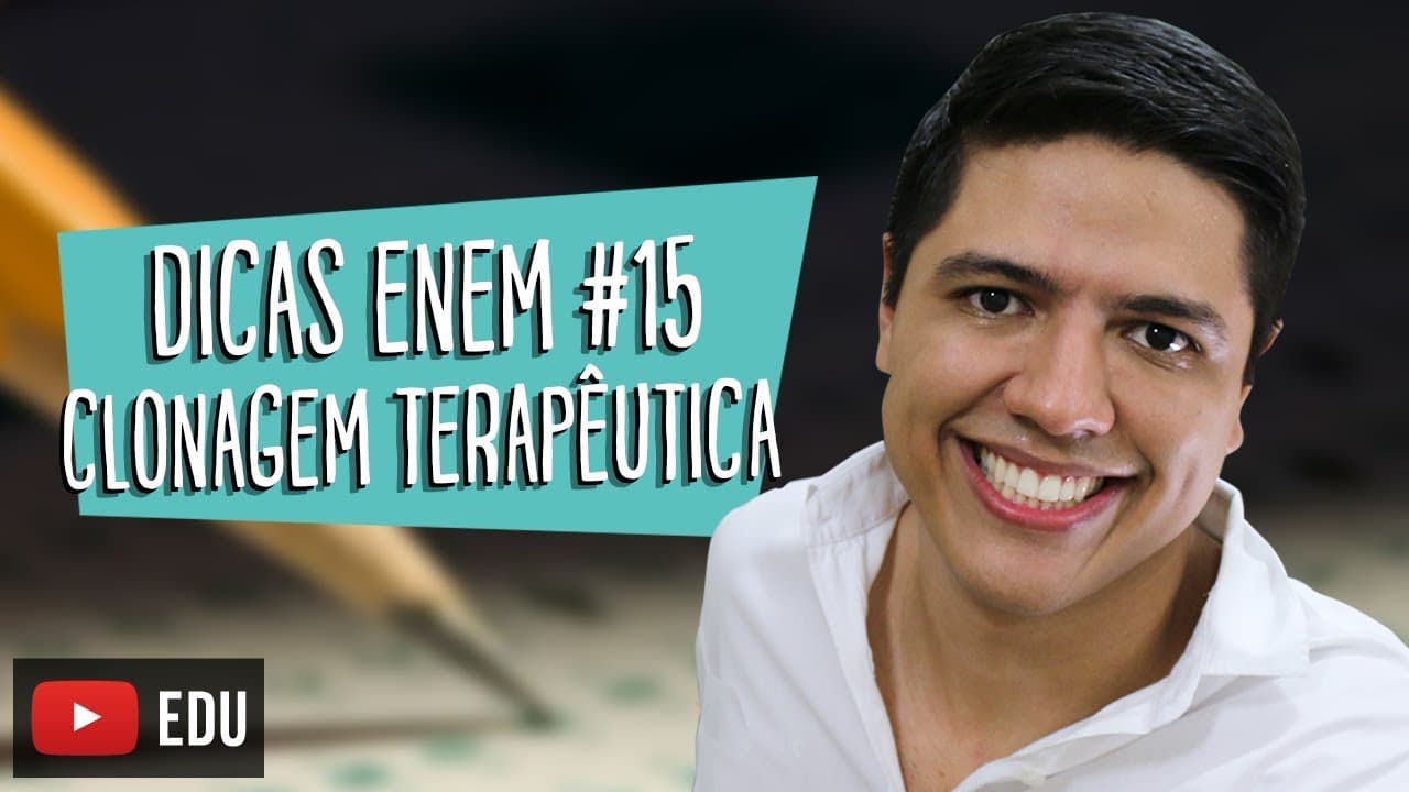 Thumbnail: CLONAGEM TERAPÊUTICA (CÉLULAS-TRONCO) - DICA ENEM BIOLOGIA #15 - Prof. Kennedy Ramos