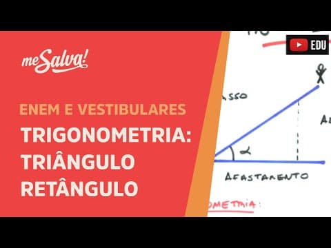 Thumbnail da aula: Me Salva! TRG25 - Trigonometria - Trigonometria no triângulo retângulo