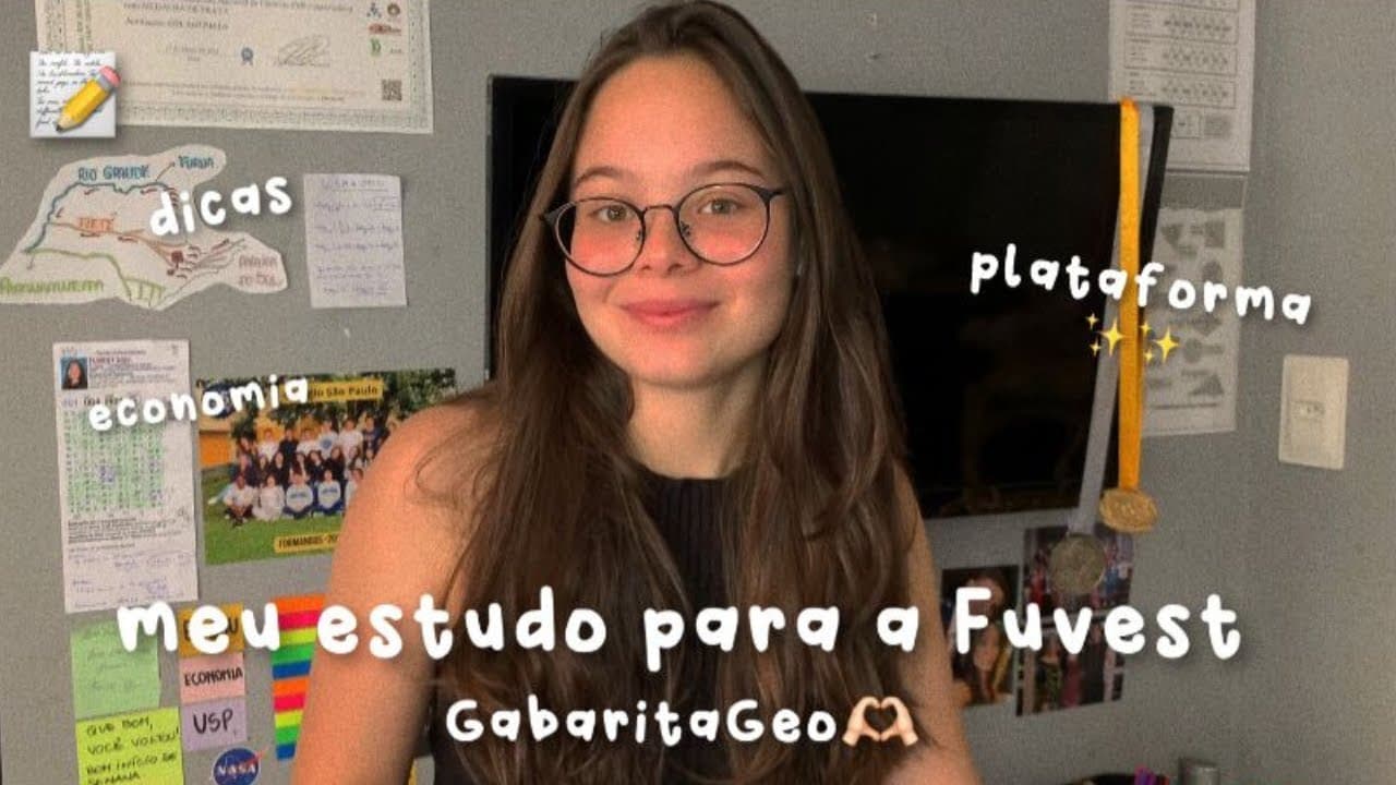 Thumbnail: Como estudei para a Fuvest com o GabaritaGeo