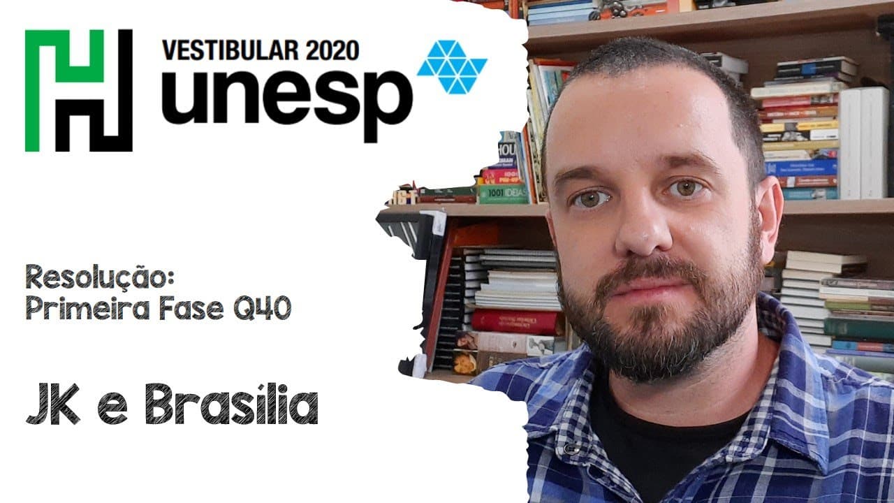Thumbnail: Resolução: Unesp 2020 Q40 JK e Brasília