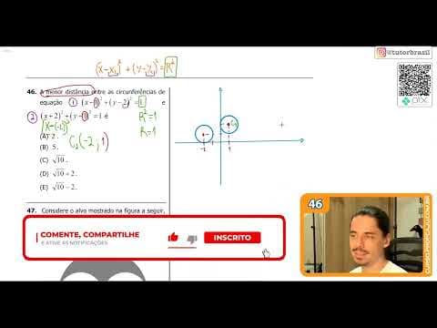 Thumbnail da aula: [UFRGS 2019] 46 - A menor distância entre as circunferências de equação